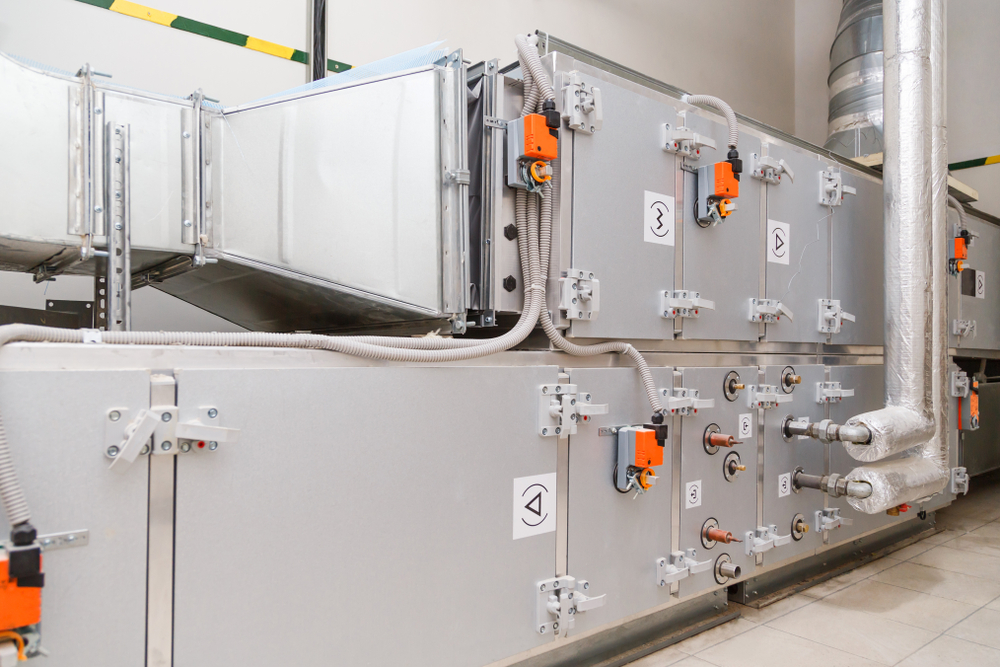 air handling unit in commercial space